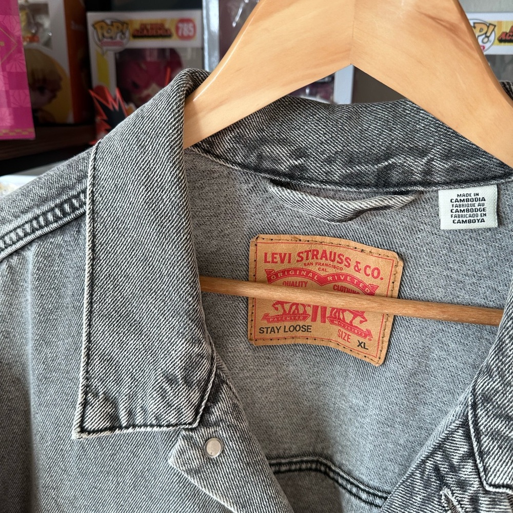 Levi’s Stay Loose Jacket Vintage Style Denim Men’s XL - Picture 3 of 7